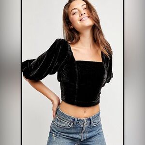 Marie velvet open back Free people